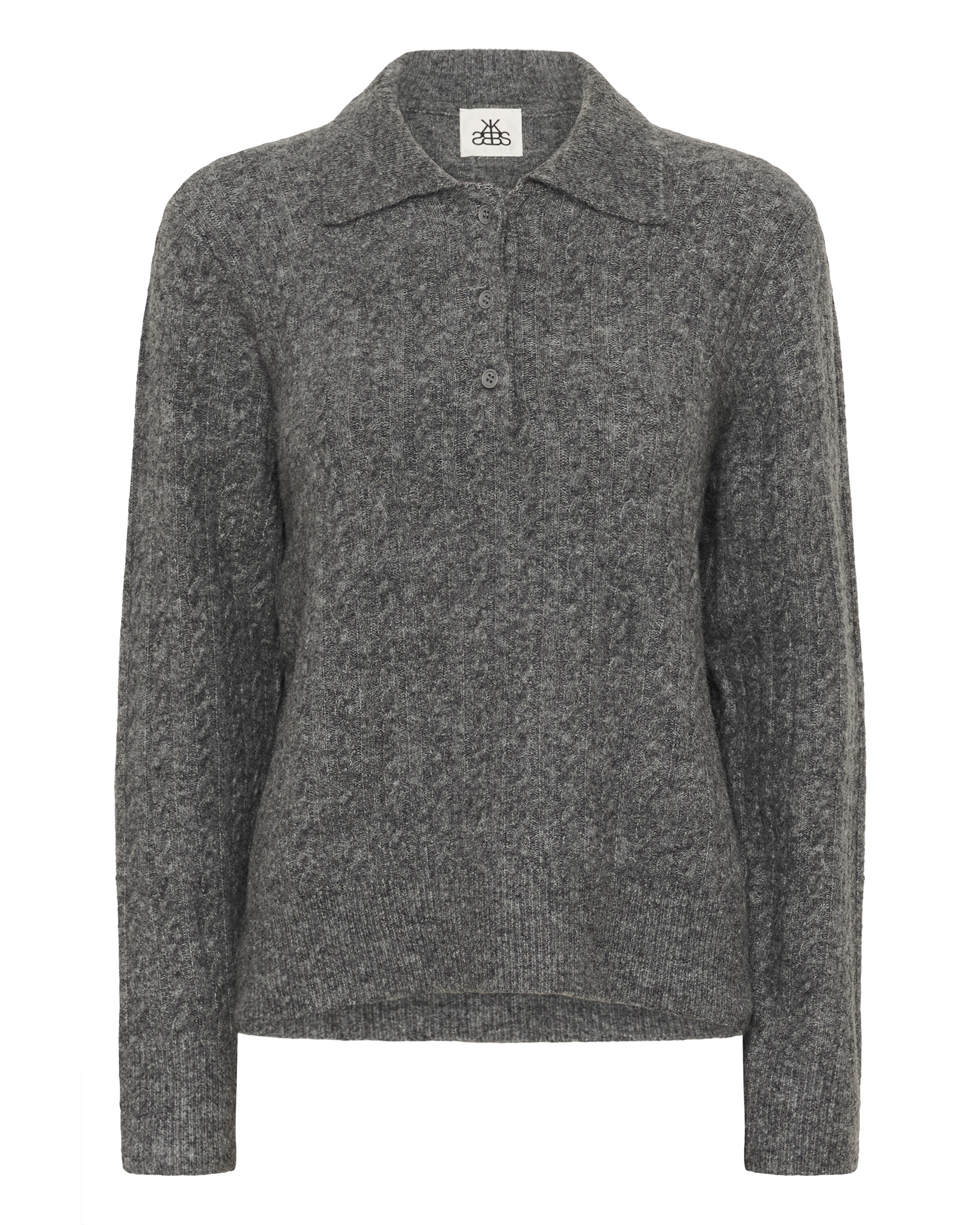 KAREN BY SIMONSEN Pullover 'Rona Noabelle' in Grau: Vorderseite