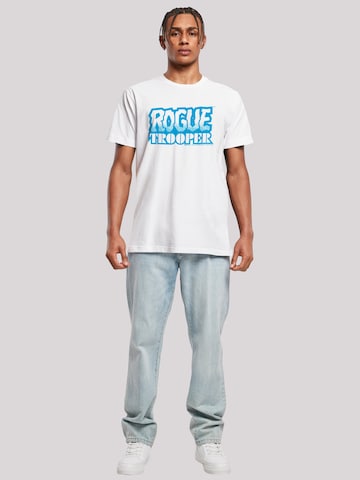 T-Shirt 'Rogue Trooper Comic Book Blue Logo' F4NT4STIC en blanc