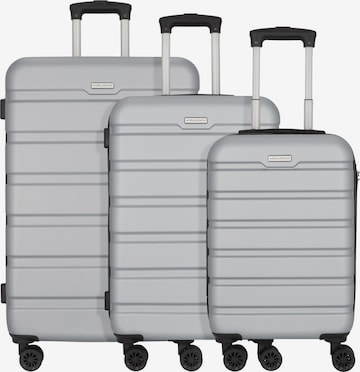 Worldpack Suitcase Set in Silver: front