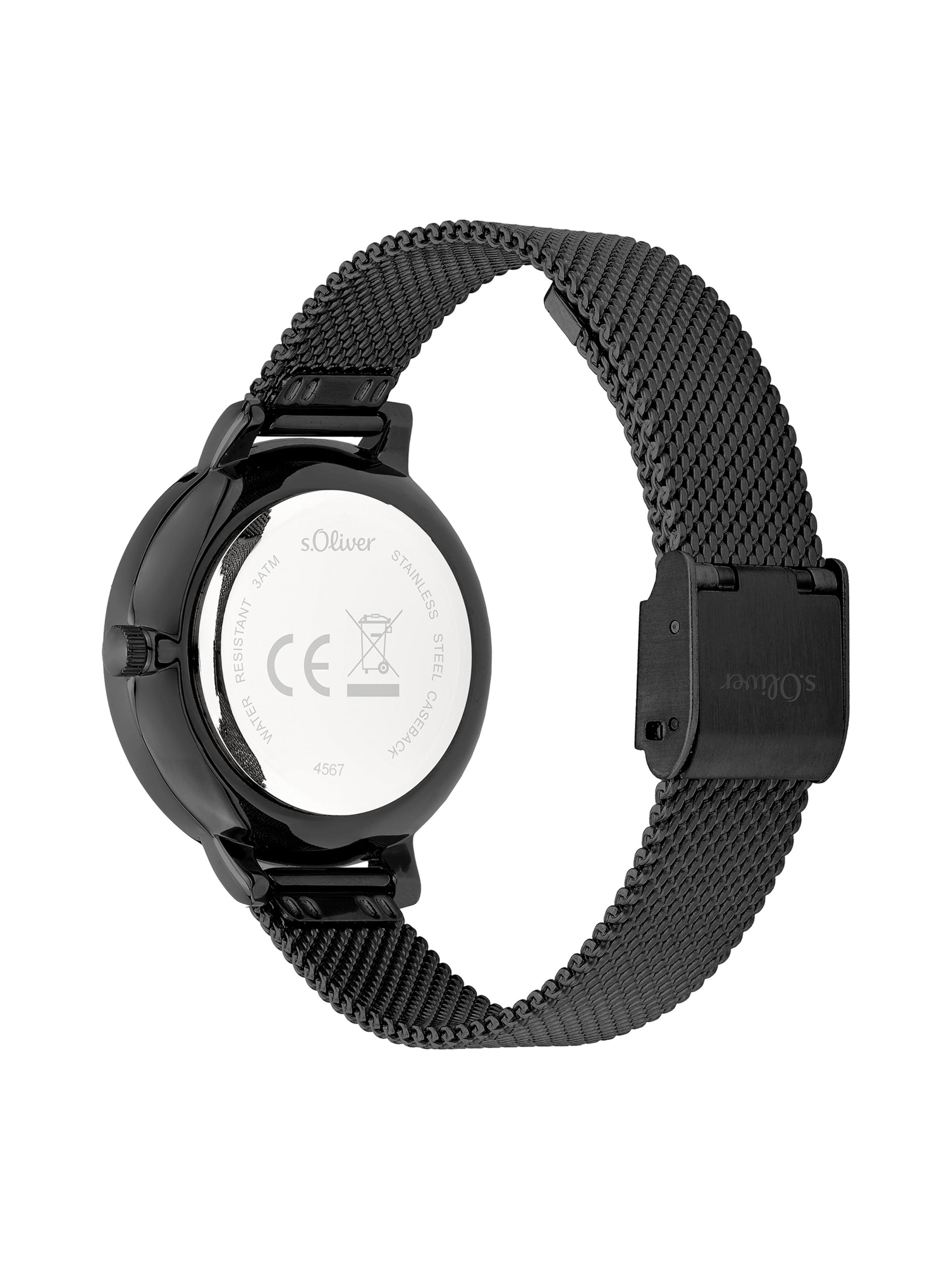 Montre à affichage analogique s.Oliver en noir