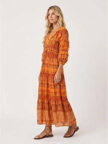 Miss June - Vestido em laranja
