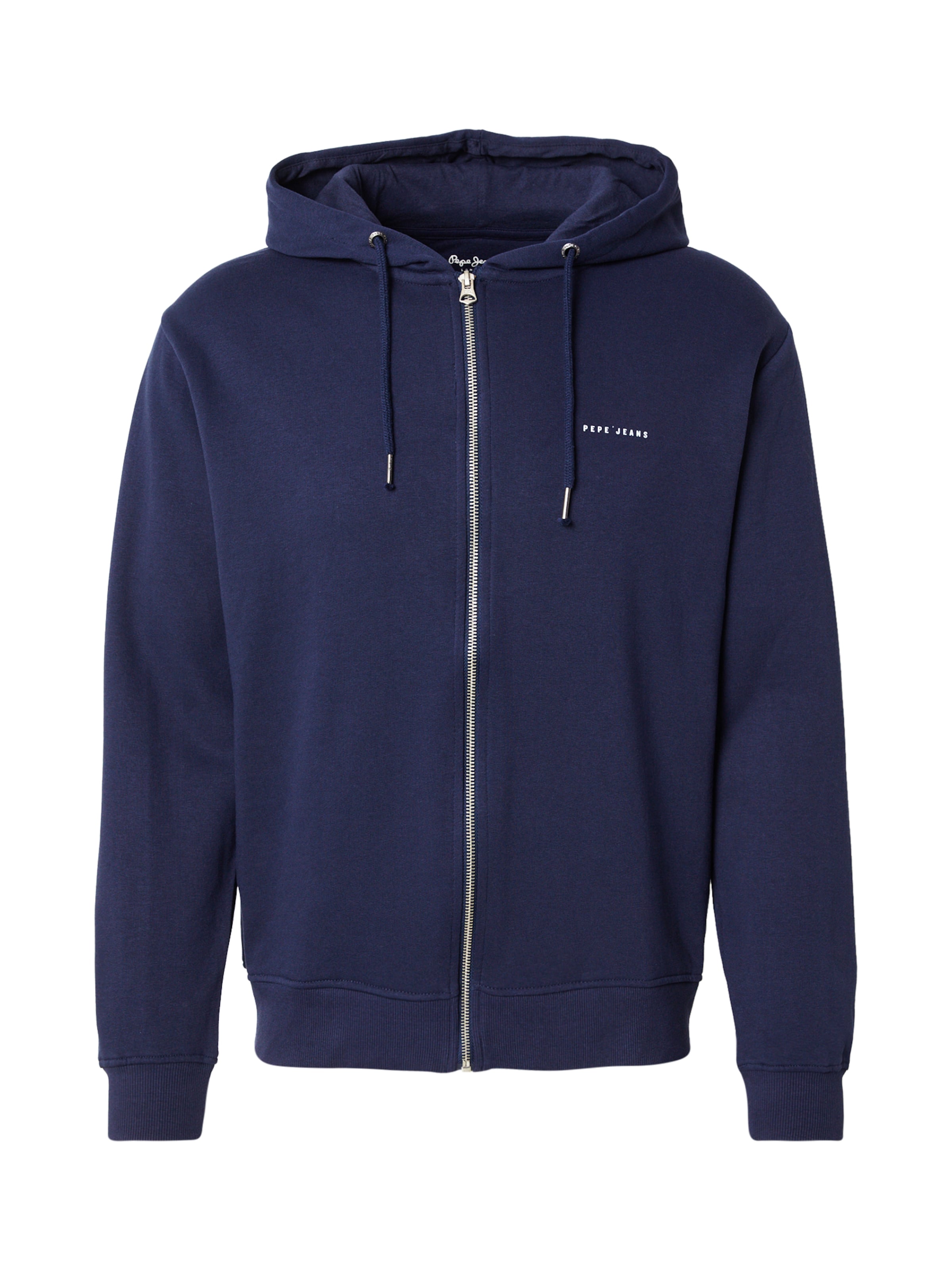 Pepe Jeans Суичъри с качулка в синьо: отпред