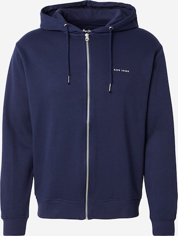 Pepe Jeans Sweat jacket in Blue: front