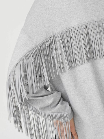 T-shirt 'Stud' co'couture en gris
