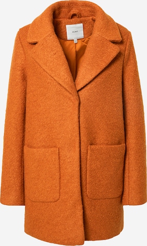 ICHI Between-Seasons Coat in Brown: front