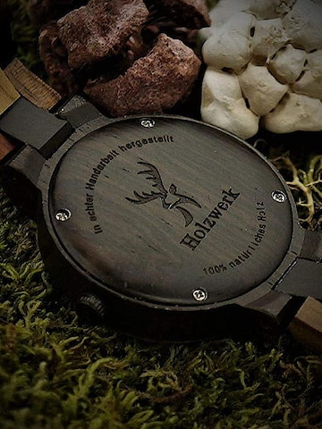 Holzwerk - Reloj analógico 'TEUTONIA' en negro