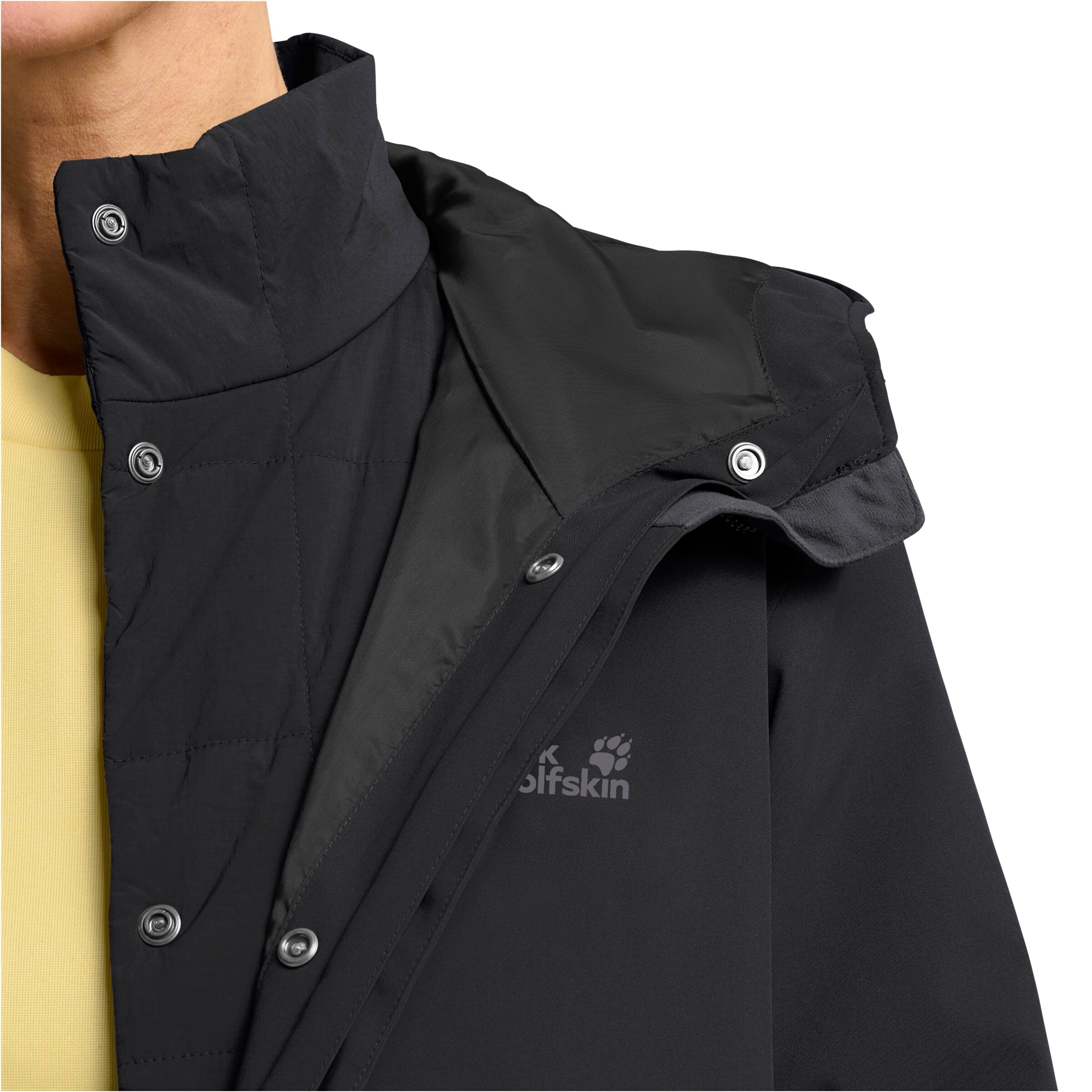 JACK WOLFSKIN Outdoor Coat in Black