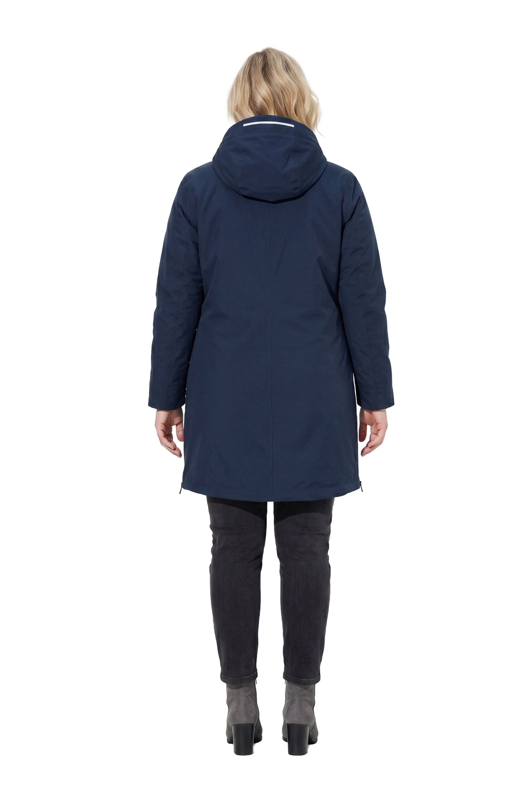 Ulla Popken Weatherproof jacket in Blue