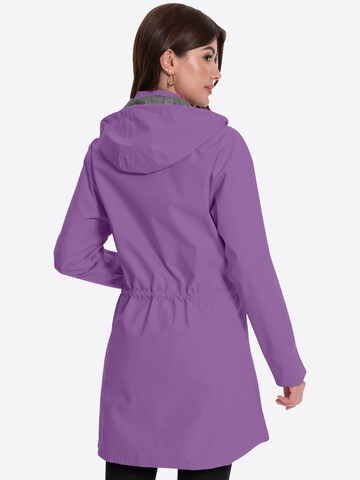 ATLASLAVA Outdoormantel 'ATLASLAVA Damen Regenjacke Lang'‌‌‌‌ in Lila