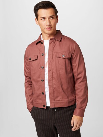 BURTON MENSWEAR LONDON Between-Season Jacket in Pink: front