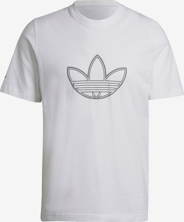 ADIDAS ORIGINALS Tričko 'Sprt Outline Logo' – bílá: přední strana