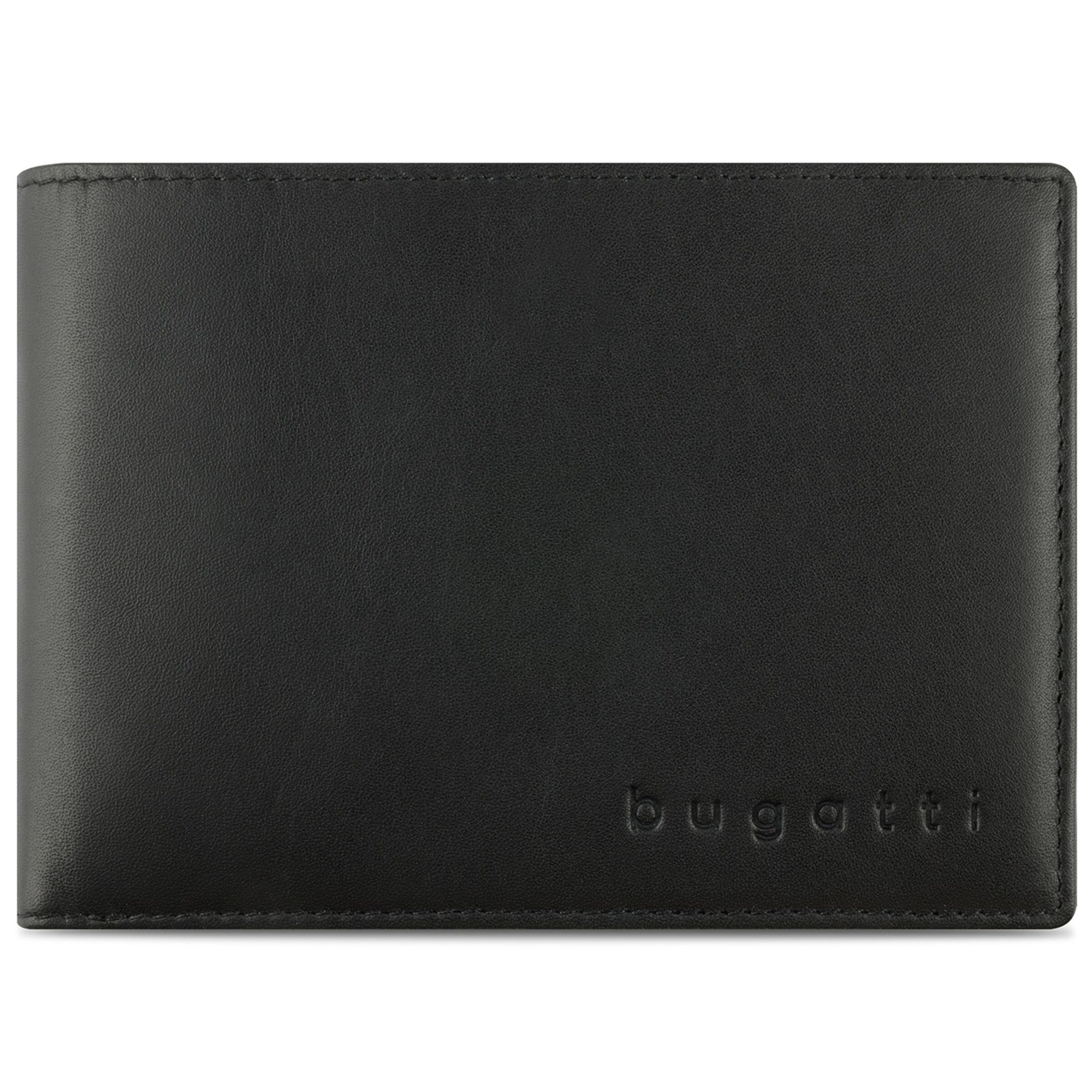 bugatti Portemonnaie in Schwarz: Vorderseite