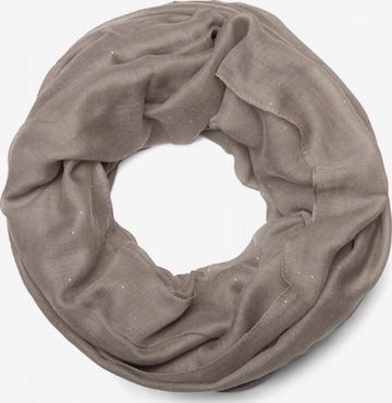 styleBREAKER Schlauchschal 'Loop mit Glitzer unifarben' in Grau: Vorderseite
