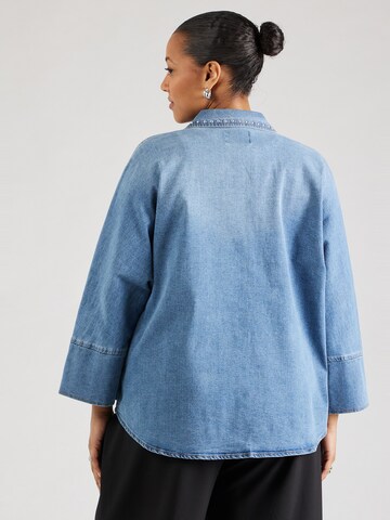 ONLY Carmakoma Bluse 'CARGrace' in Blau