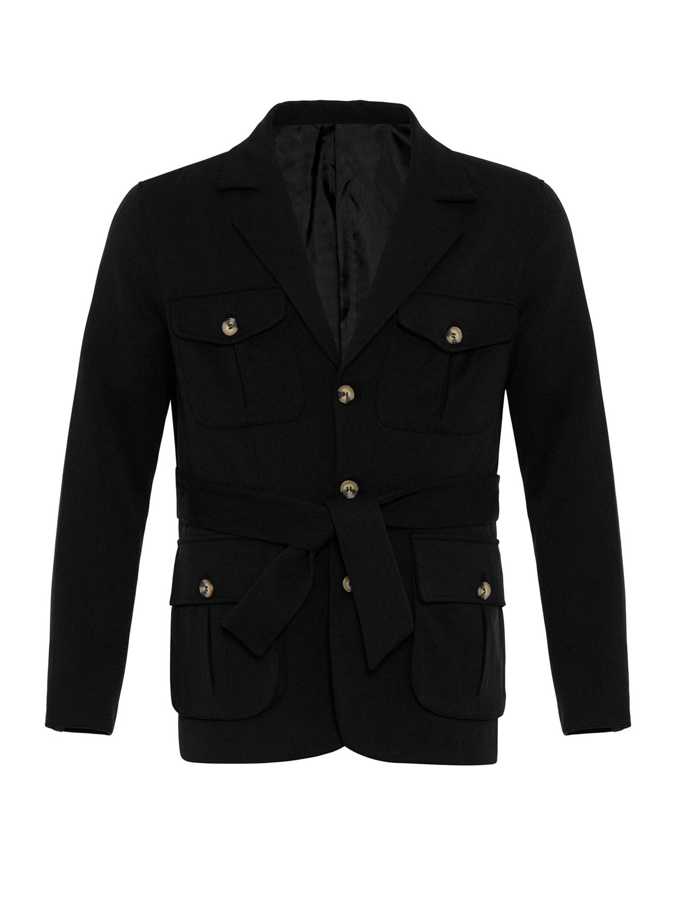 Antioch Демисезонная куртка в Черный: спереди