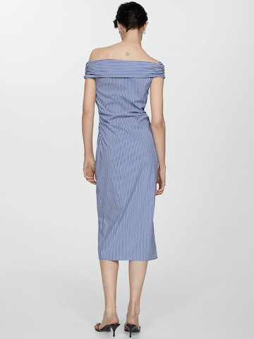 MANGO Košeľové šaty 'Norma' - Modrá
