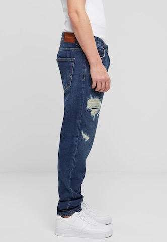 2Y Premium Tapered Jeans in Blau