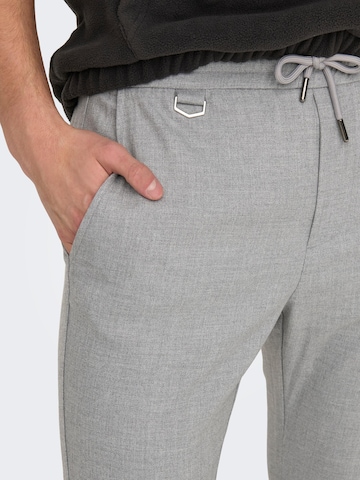 Only & Sons Regular Pants 'Linus' in Grey