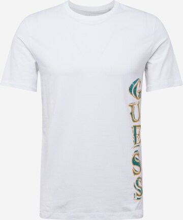 GUESS - Camiseta en blanco: frente