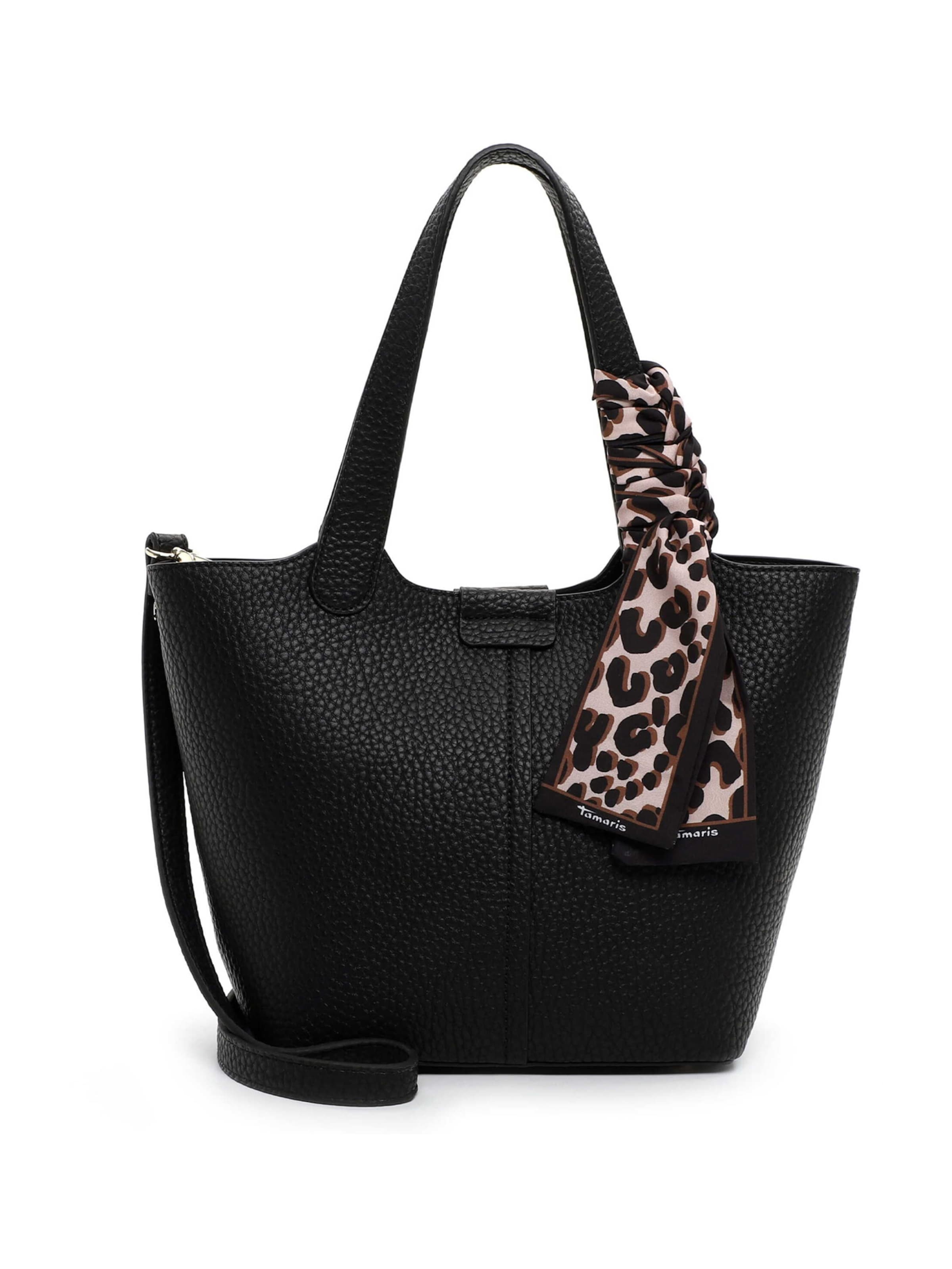 Tamaris Shopper táska 'Georgia' - fekete: elől