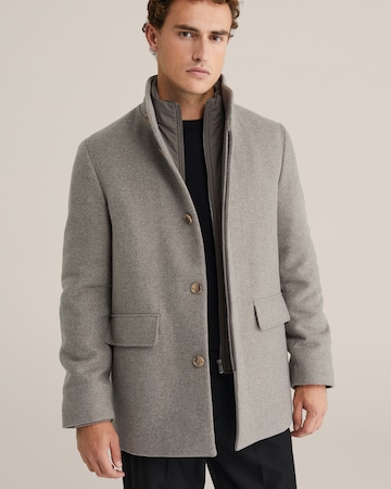 WE Fashion Winterjas in Grijs: voorkant