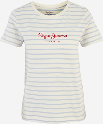 Pepe Jeans Тениска 'MAE' в бяло: отпред