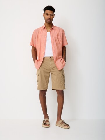 PADDOCKS Regular fit Button Up Shirt in Orange