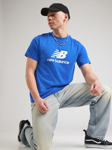 new balance Μπλουζάκι σε μπλε: μπροστά
