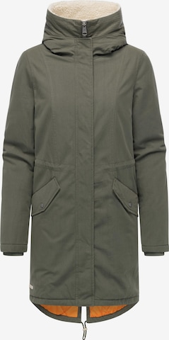 Ragwear Parka 'Coogle' in Grün: Vorderseite