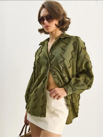 Camicia da donna di Bianco Lucci in verde