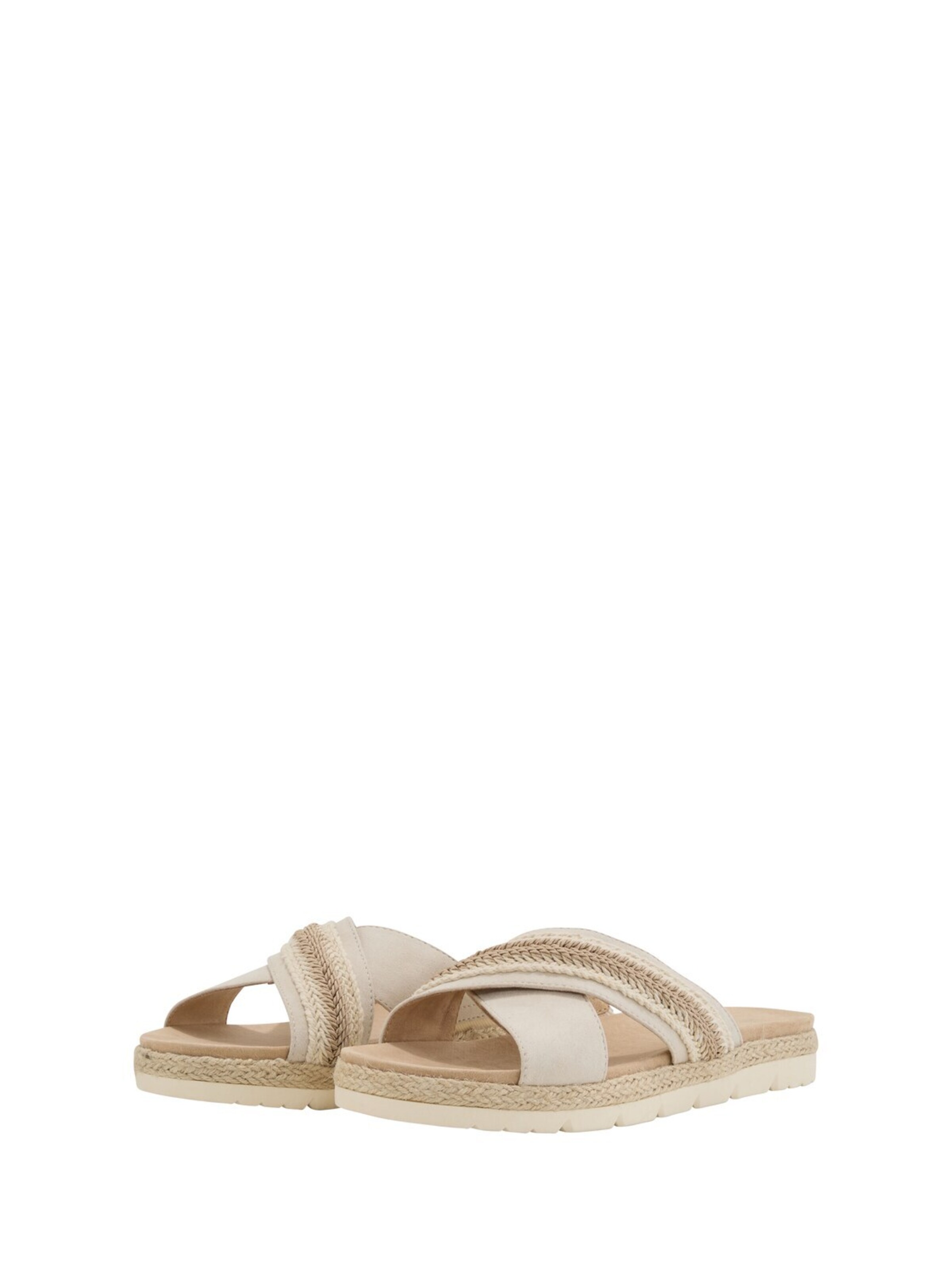 TOM TAILOR Pantolette in Beige