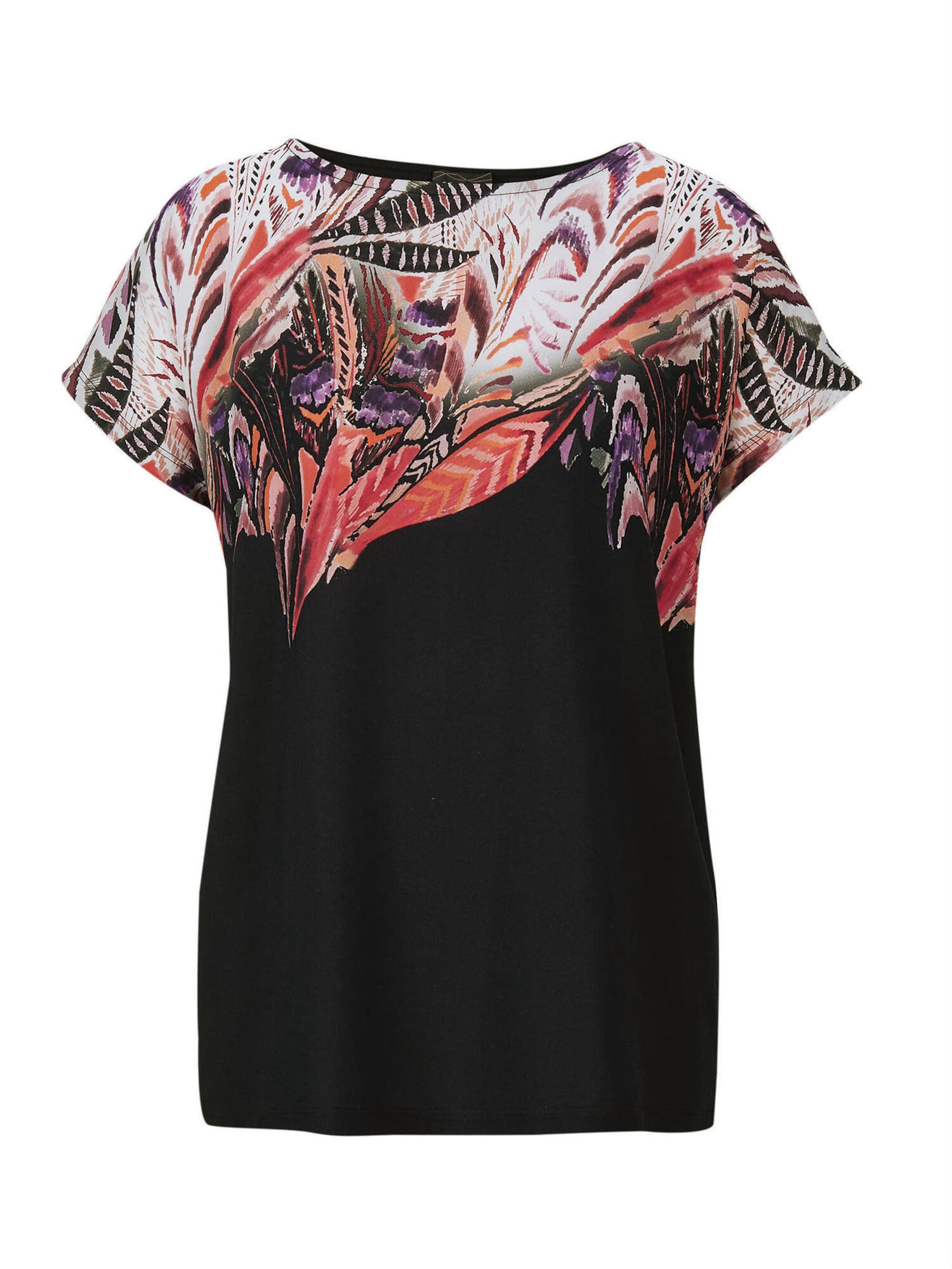 Goldner Blusenshirt in Schwarz: Vorderseite