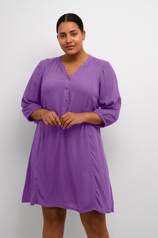 KAFFE CURVE Dress 'Louisa' in Purple: front