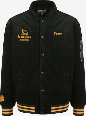 Carhartt WIP Winter Jacket 'Letterman' in Black: front