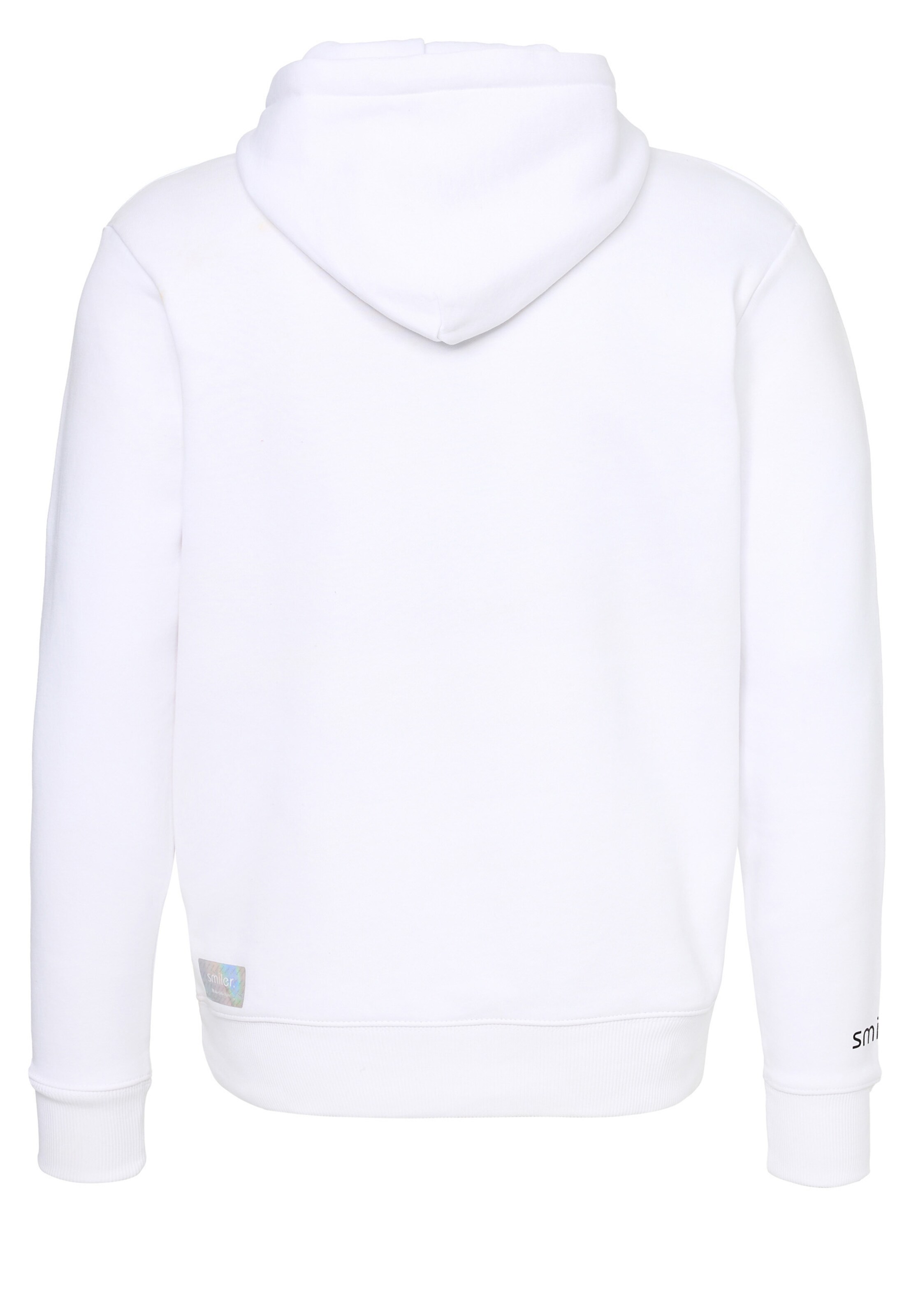 Sweat-shirt 'Happy' smiler. en blanc