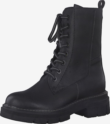 MARCO TOZZI Lace-Up Ankle Boots in Black: front