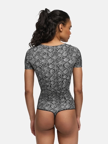 cfab Shapingbody 'T-Shirt Bodysuit Sculpting Shapewear mit String'‌‌‌‌‌‌‌‌‌ in Grau
