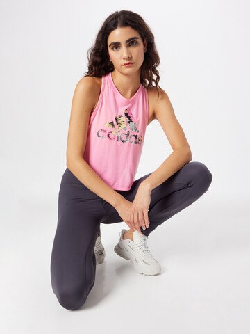 Haut de sport 'Aeroready Floral' ADIDAS SPORTSWEAR en rose