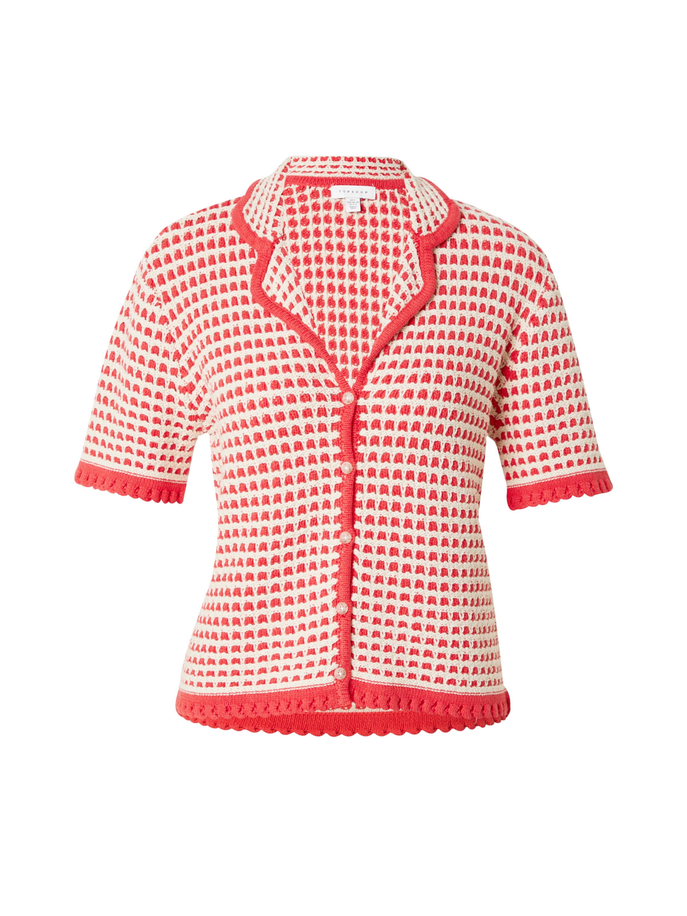 TOPSHOP Strickjacke in Rot: Vorderseite