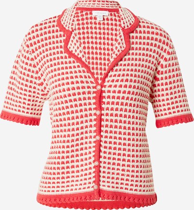 TOPSHOP Knit cardigan in Red / White, Item view