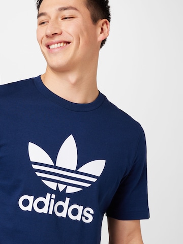 ADIDAS ORIGINALS - Camisa 'Adicolor Classics Trefoil' em azul