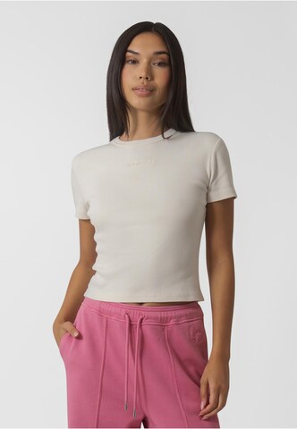 OH APRIL - Camisa 'Ivy' em bege: frente