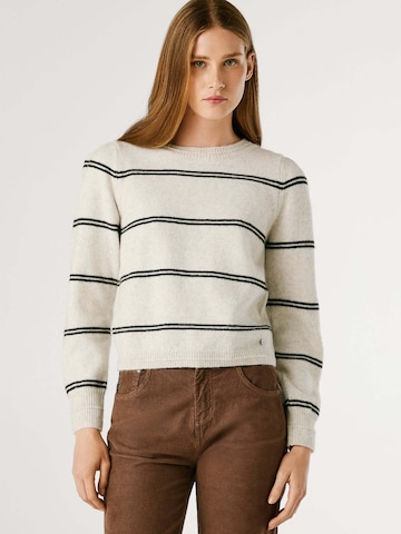 Pull-over 'Carmela' Pepe Jeans en blanc : devant
