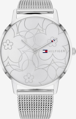 TOMMY HILFIGER Analogt ur i sølv: forside