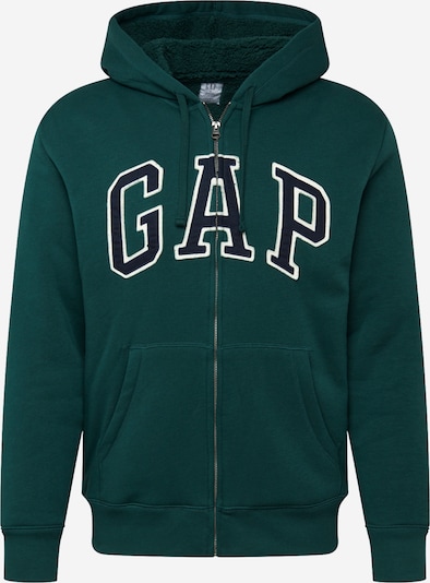 GAP Sweatjacke in blau / tanne / weiß, Produktansicht