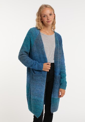 MYMO Knit Cardigan in Blue: front