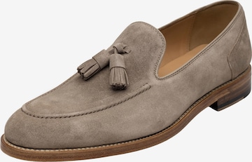 Henry Stevens Classic Flats 'Marshall' in Beige: front