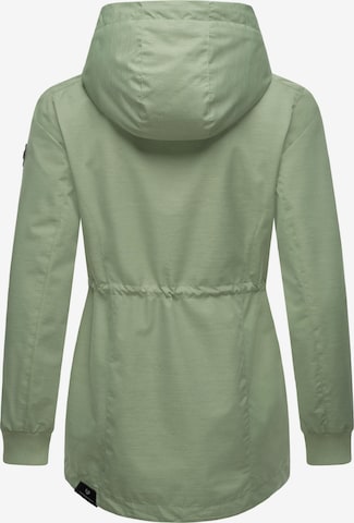 Ragwear Toiminnallinen takki 'Dowey' värissä vihreä