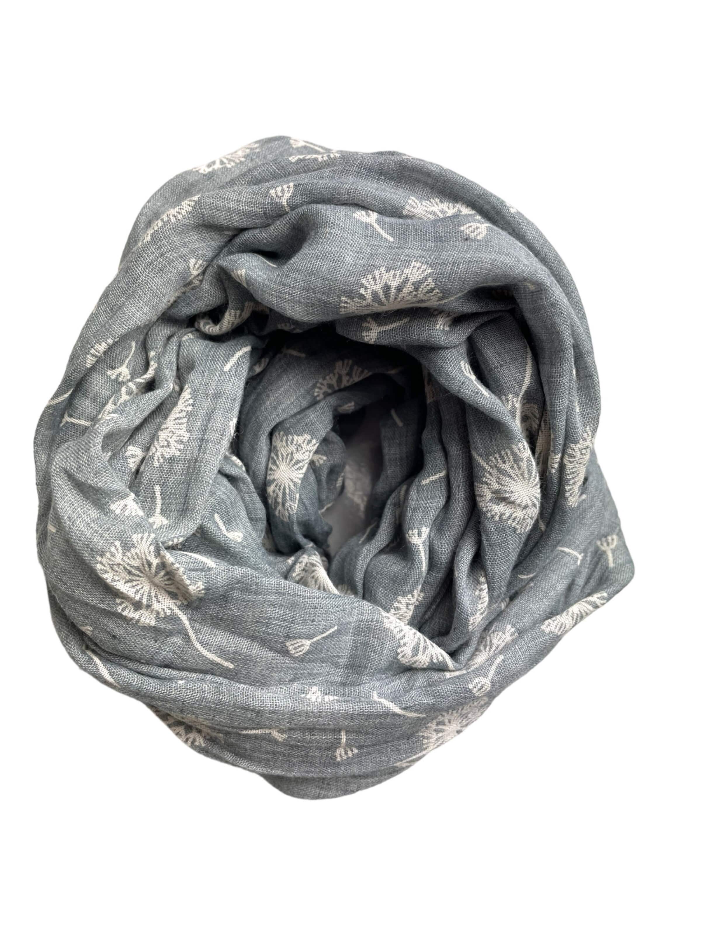 Kumixi Loop scarf 'Löwenzahn' in Grey: front