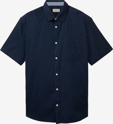 Coupe regular Chemise 'Bedford' TOM TAILOR en bleu : devant